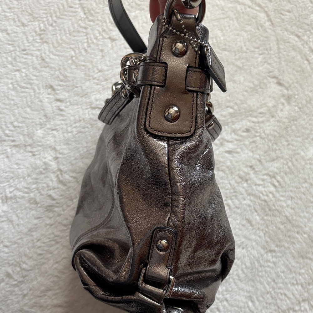 Coach Metallic Silver ShoulderBag - Picture 8 of 15